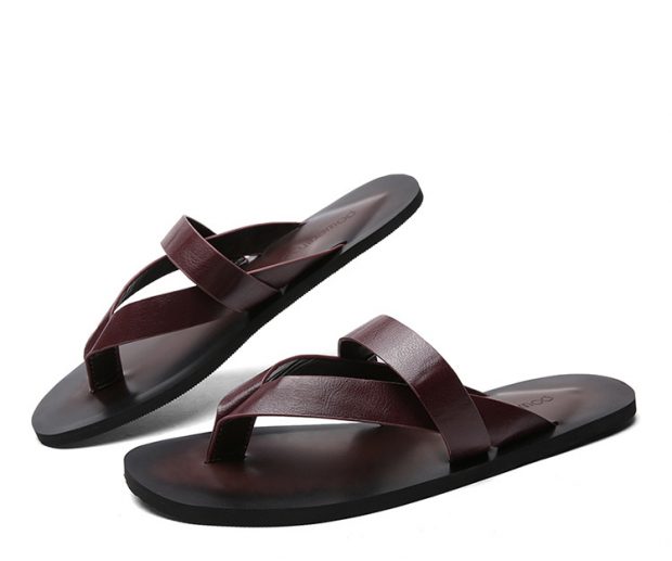 black flip flop
