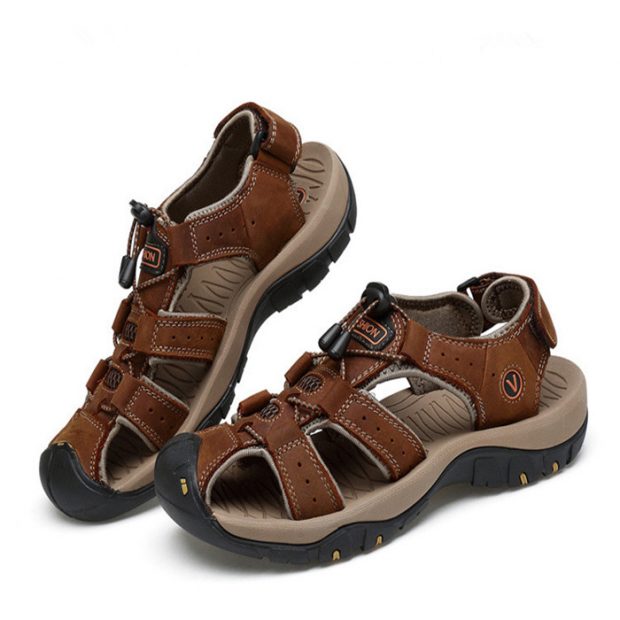 men leather sandals