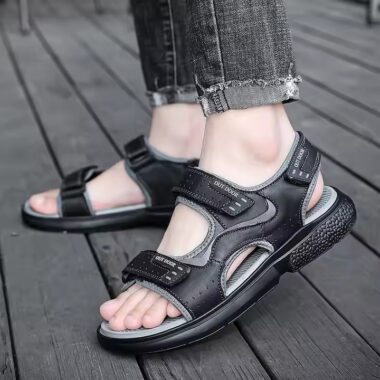 Genuine Leather Classic Outdoor Men Sandals for Summer