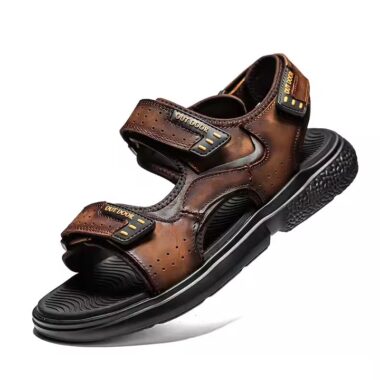 Genuine Leather Classic Outdoor Men Sandals for Summer