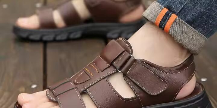 High Quality Non-Slip Wear-Resistant Summer Sandals for Men – Front View