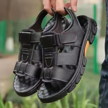 High Quality Non-Slip Wear-Resistant Summer Sandals for Men – Front View 