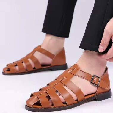 High Quality Roman Style Men’s Sandals – Breathable and Durable
