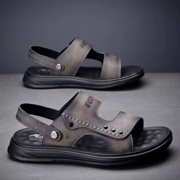 Custom Outdoor Fashion Summer Men Sandals with Breathable Upper