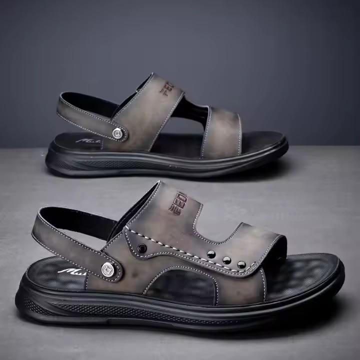 Custom Outdoor Fashion Summer Men Sandals with Breathable Upper