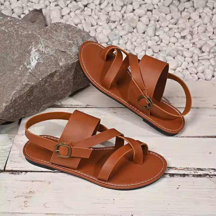 Custom plus-size non-slip women sandals – breathable, wide-fit, perfect for summer.
