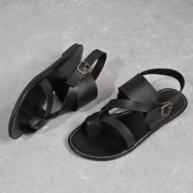 Custom plus-size non-slip women sandals – breathable, wide-fit, perfect for summer.