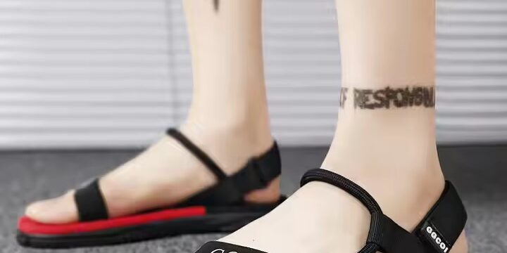 Summer Outdoor Breathable Flat Open Toe Men Sandals – Side View