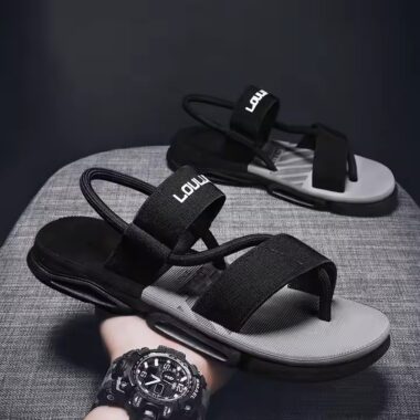Summer Outdoor Breathable Flat Open Toe Men Sandals – Side View