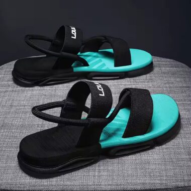 Summer Outdoor Breathable Flat Open Toe Men Sandals – Side View