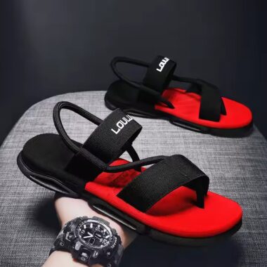Summer Outdoor Breathable Flat Open Toe Men Sandals – Side View