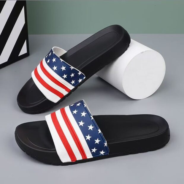 Anti-slip soft sole indoor men slides for home comfort