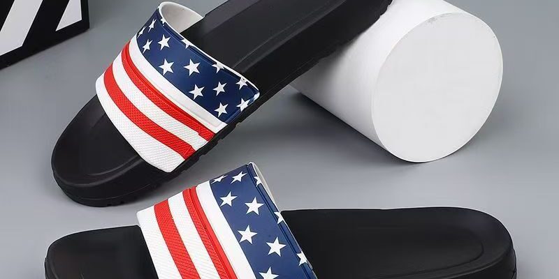 Anti-slip soft sole indoor men slides for home comfort