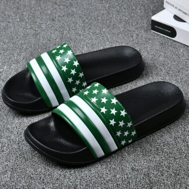 Anti-slip soft sole indoor men slides for home comfort