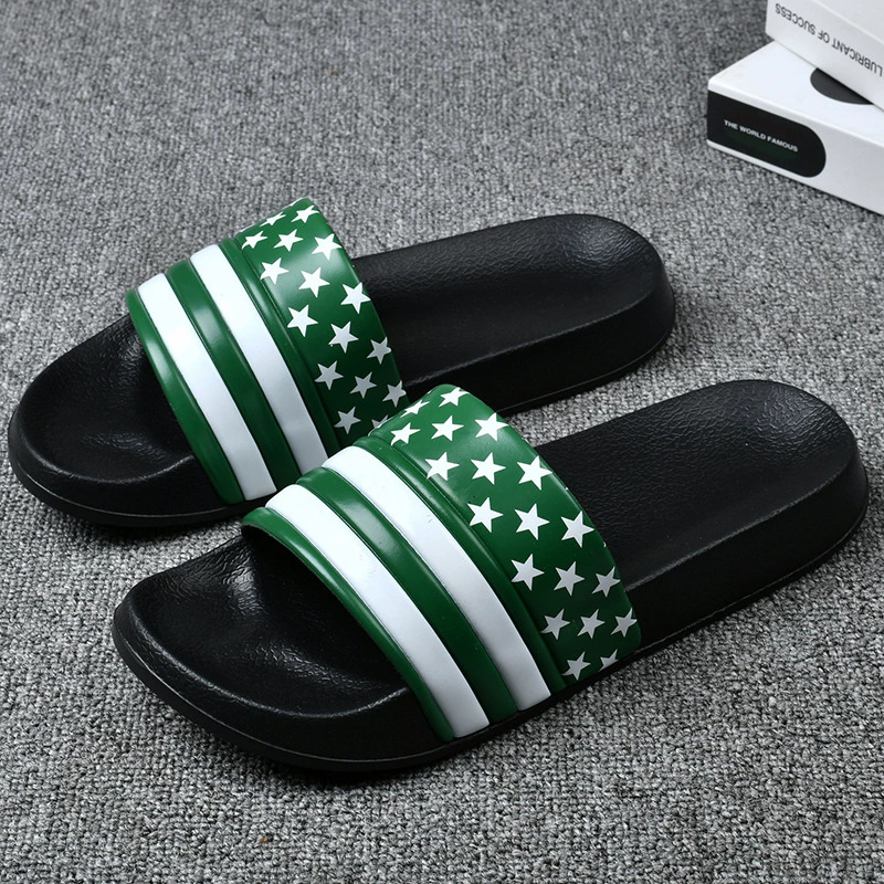 Anti-slip soft sole indoor men slides for home comfort