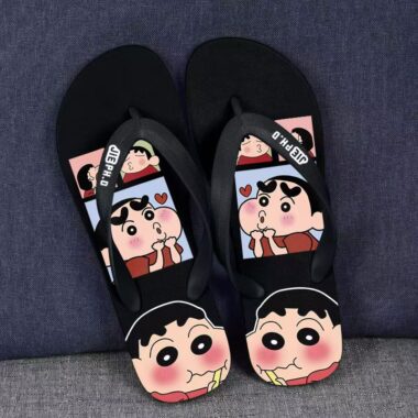 Trendy cartoon durable casual men flip flops for summer