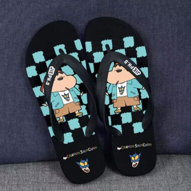 Trendy cartoon durable casual men flip flops for summer