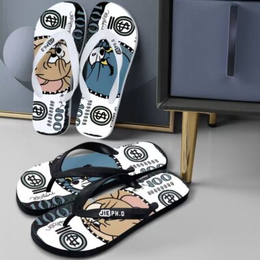Tom and Jerry cartoon men flip flops for summer wear