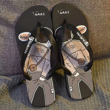 Summer anti-slip fashion men flip flops with custom design