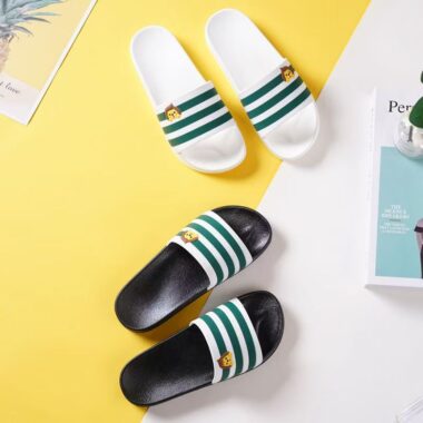 Indoor anti-slip soft sole women slides for home use