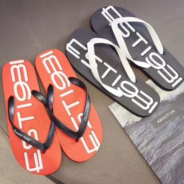 Outdoor soft anti-slip men flip flops durable summer wear