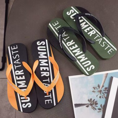 Summer casual anti-slip men flip flops outdoor wear