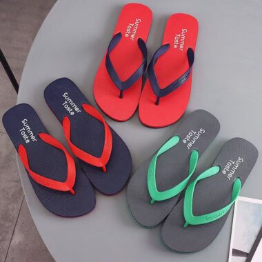 Durable anti-slip summer men flip flops for daily wear