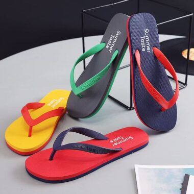 Durable anti-slip summer men flip flops for daily wear
