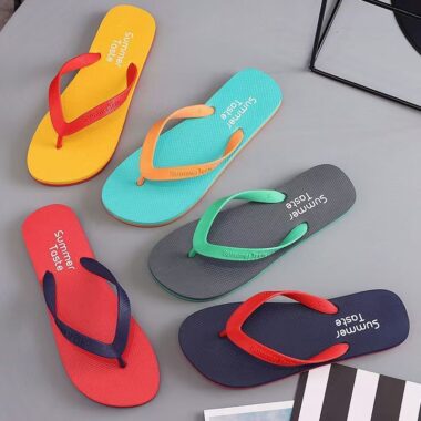Durable anti-slip summer men flip flops for daily wear