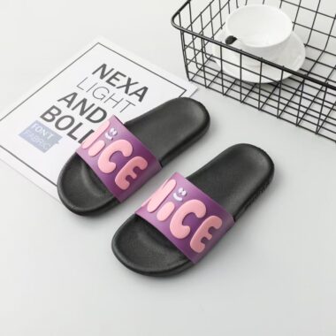 Summer indoor cute anti-slip women slides with soft sole