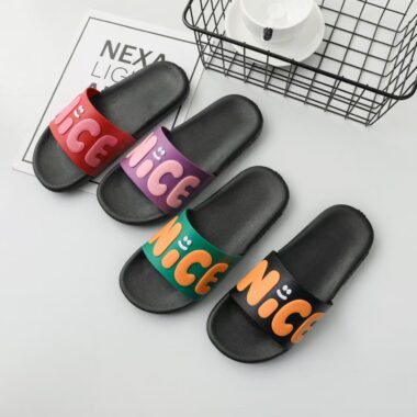 Summer indoor cute anti-slip women slides with soft sole