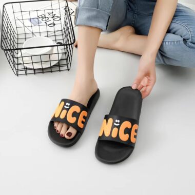 Summer indoor cute anti-slip women slides with soft sole