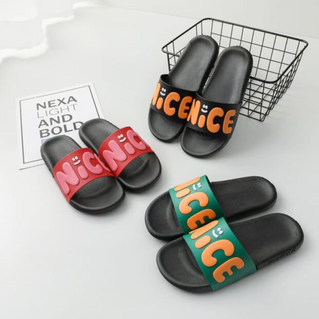 Summer indoor cute anti-slip women slides with soft sole