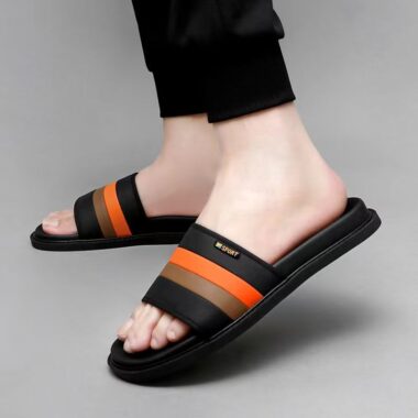 Summer outdoor trendy fashion men slides for daily wear