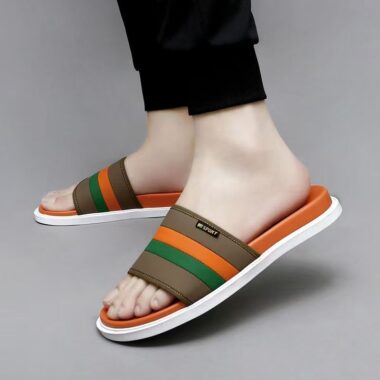 Summer outdoor trendy fashion men slides for daily wear