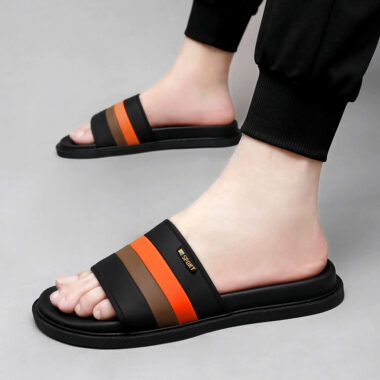Summer outdoor trendy fashion men slides for daily wear
