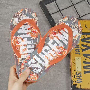 Trendy summer soft sole anti-slip men flip flops