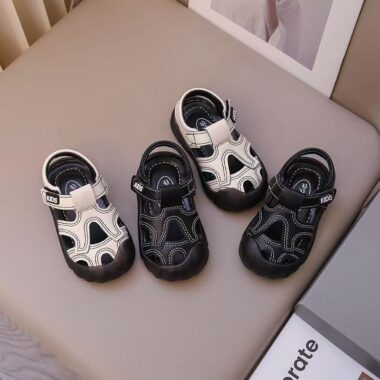 Breathable closed-toe non-slip toddler boys sandals