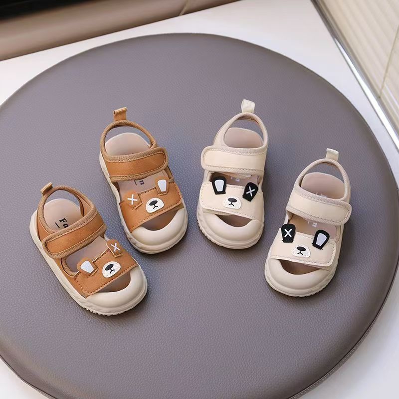 Closed-toe non-slip unisex toddler summer walking sandals