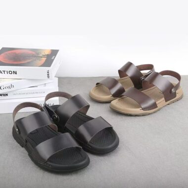 Genuine leather breathable anti-slip soft-sole casual men sandals
