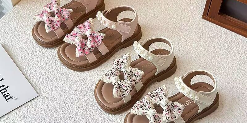 Open-toe casual breathable summer sandals for young girls
