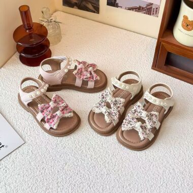 Open-toe casual breathable summer sandals for young girls
