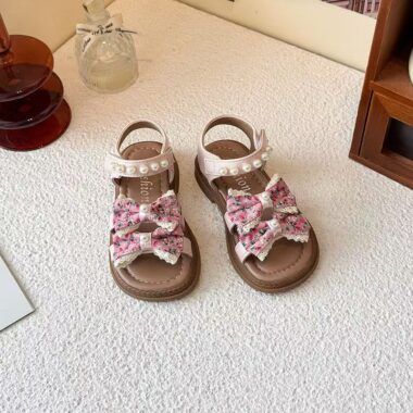 Open-toe casual breathable summer sandals for young girls