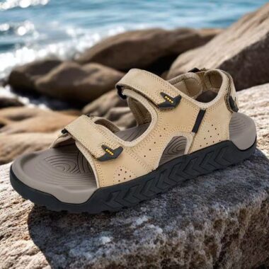 Outdoor soft sole anti-slip velcro beach sport men sandals