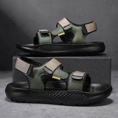 Outdoor anti-slip beach sport velcro summer men sandals