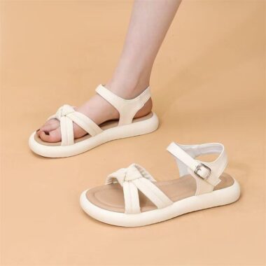 Soft non-slip flat summer women sandals for daily comfort