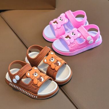 Soft waterproof cartoon non-slip unisex kids summer sandals