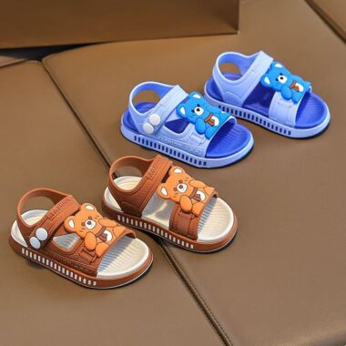 Soft waterproof cartoon non-slip unisex kids summer sandals