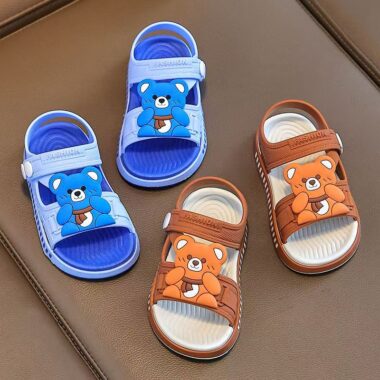 Soft waterproof cartoon non-slip unisex kids summer sandals