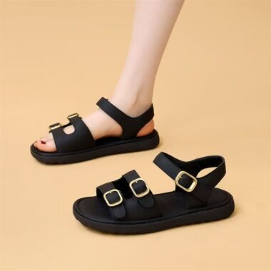 Vintage flat non-slip beach casual women sandals